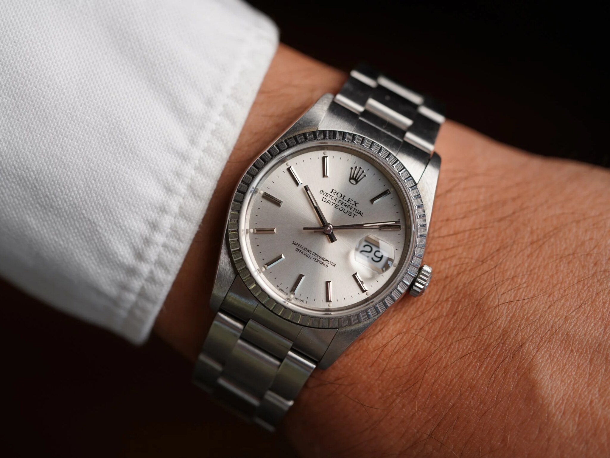 Rolex Datejust worn on the wrist